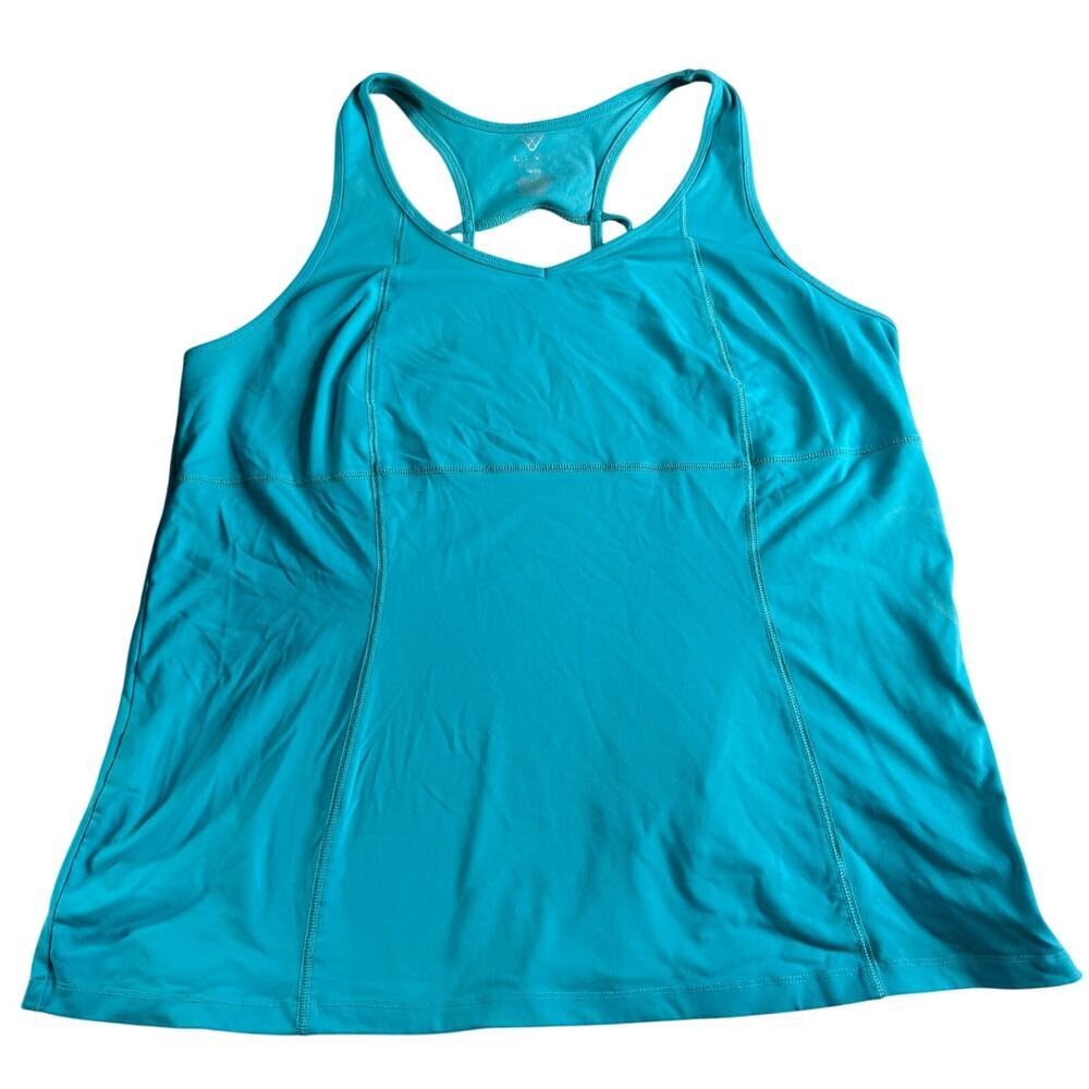 Livi Active Lane Bryant Turquoise Racerback Workout Tank Top Women’s 18/20